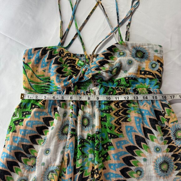 Anthropologie Daily Practice The Last Sunset Dress Size Sm Cut Out Baby Doll - Picture 9 of 11
